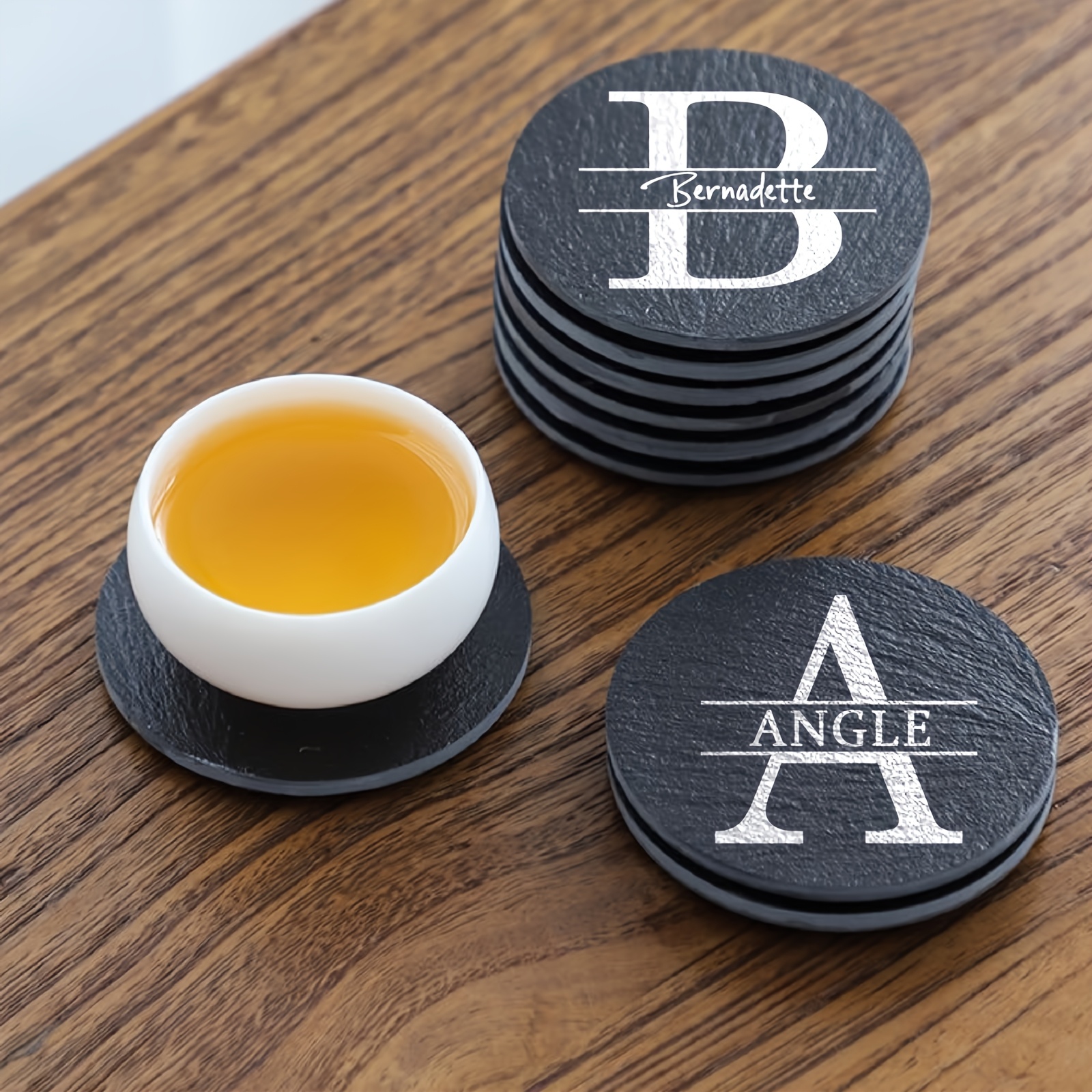 Custom Marble Coasters, 10pcs Personalized Heat-Resistant